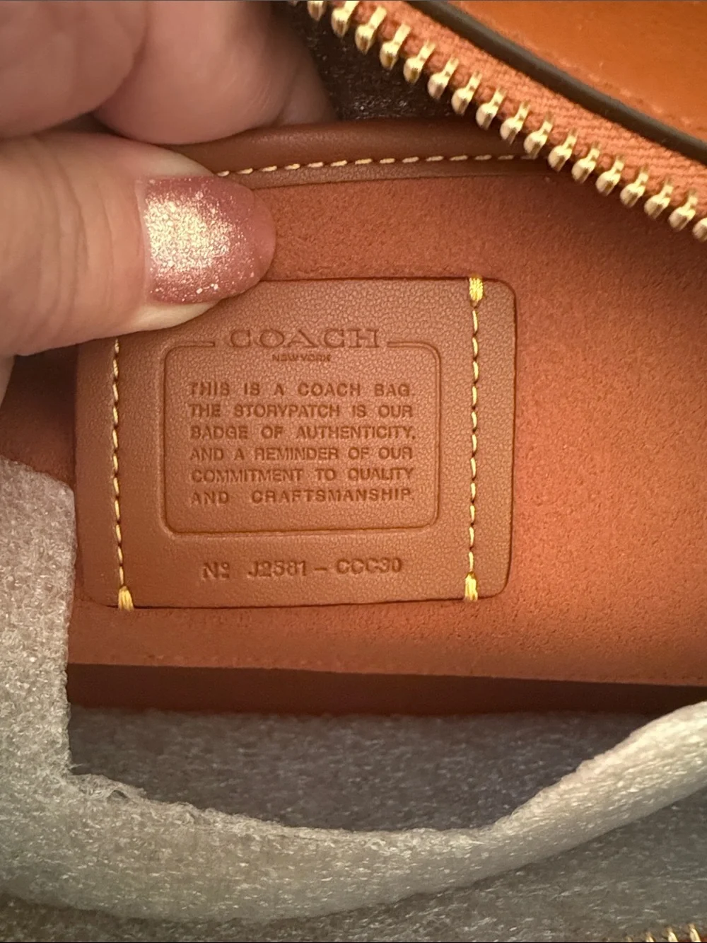 🧡Coach NWT Empire 34 Leather Shoulder Bag in Burnished Toffee